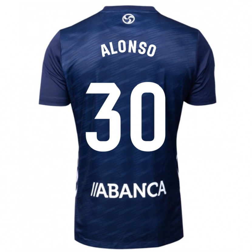 Danxen Dzieci Adriana Alonso #30 Granatowo-Biały Wyjazdowa Koszulka 2025/26 Koszulki Klubowe