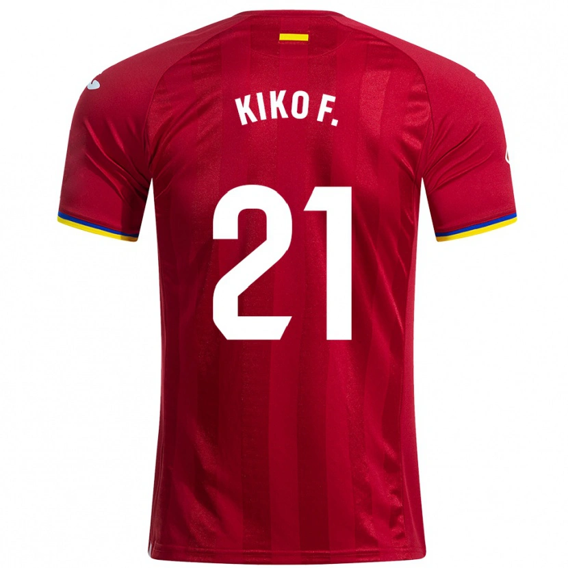 Danxen Dzieci Kiko Femenía #21 Czerwono-Żółto-Niebieski Wyjazdowa Koszulka 2025/26 Koszulki Klubowe