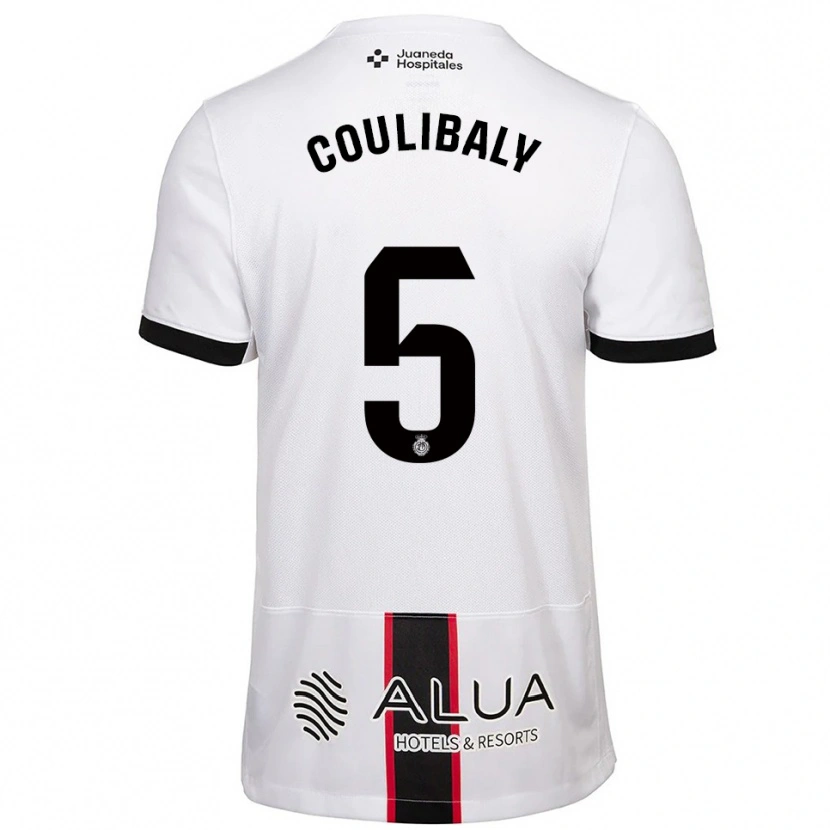 Danxen Dzieci Habib Anas Coulibaly #5 Biało-Czarny Wyjazdowa Koszulka 2025/26 Koszulki Klubowe