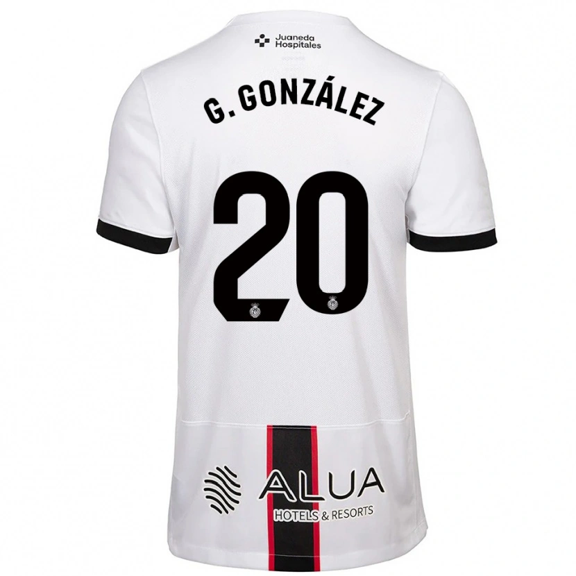Danxen Dzieci Giovanni González #20 Biało-Czarny Wyjazdowa Koszulka 2025/26 Koszulki Klubowe