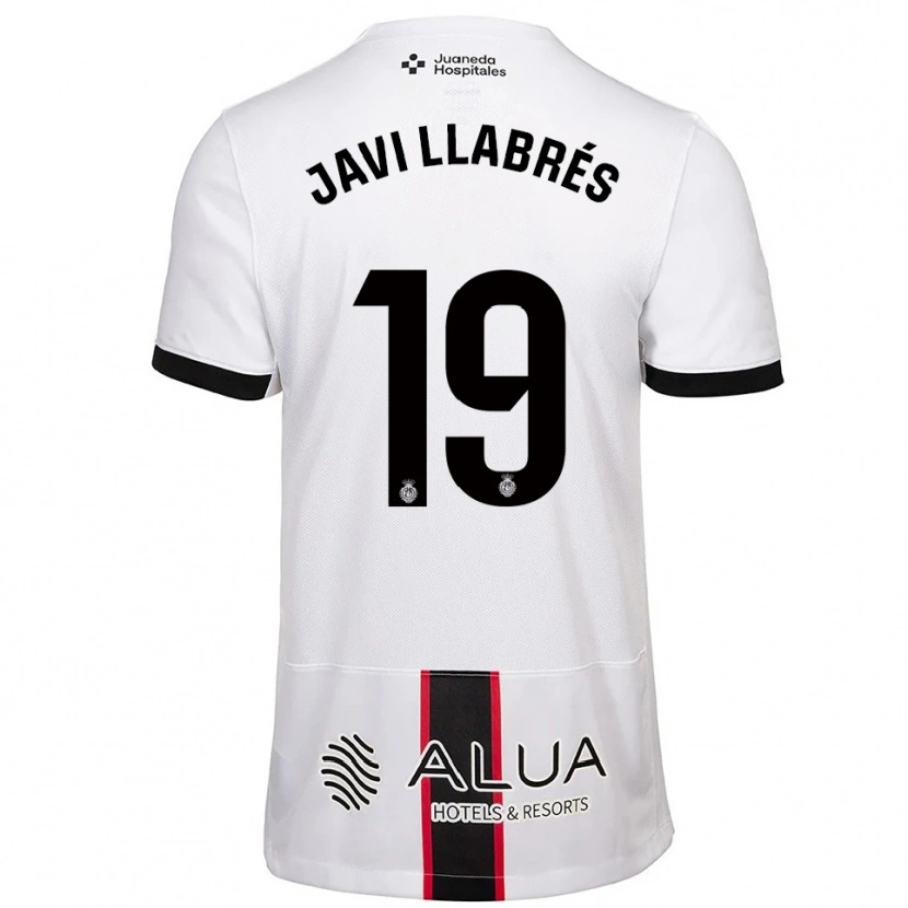 Danxen Dzieci Javi Llabrés #19 Biało-Czarny Wyjazdowa Koszulka 2025/26 Koszulki Klubowe