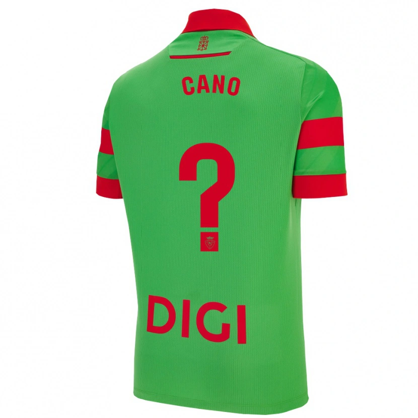 Danxen Dzieci Javi Caño #0 Zielono-Czerwony Wyjazdowa Koszulka 2025/26 Koszulki Klubowe