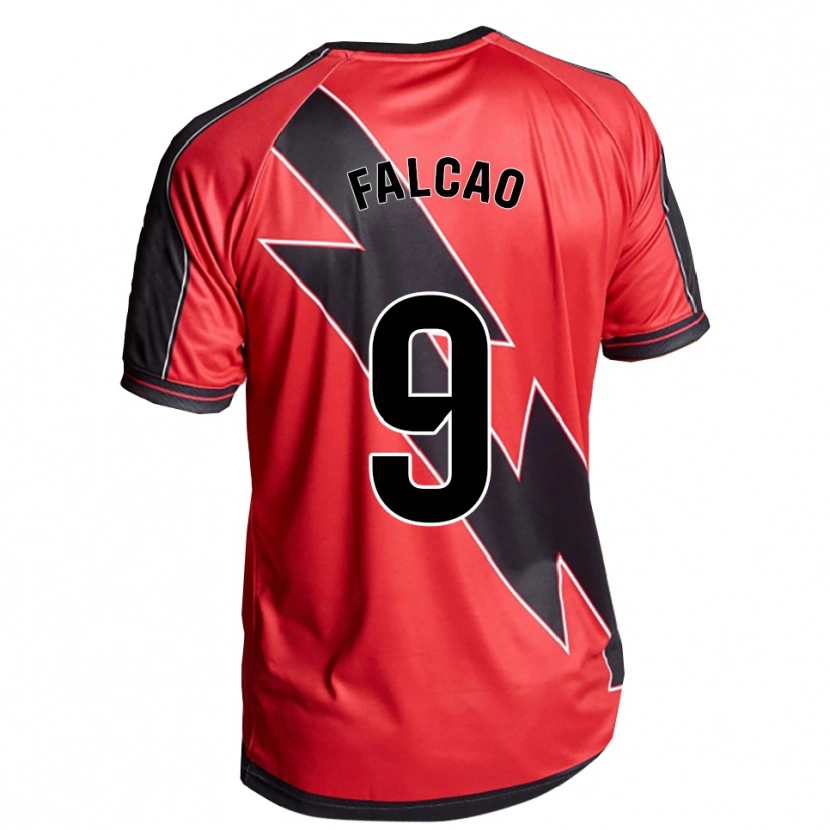 Danxen Dzieci Radamel Falcao #9 Czerwono-Czarny Wyjazdowa Koszulka 2025/26 Koszulki Klubowe