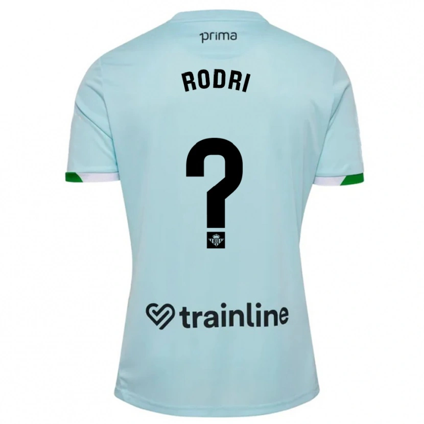 Danxen Dzieci Rodri Márquez #0 Błękitno-Zielony Wyjazdowa Koszulka 2025/26 Koszulki Klubowe