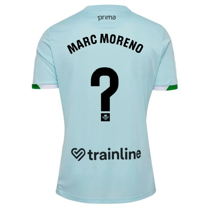 Danxen Dzieci Marc Moreno #0 Błękitno-Zielony Wyjazdowa Koszulka 2025/26 Koszulki Klubowe