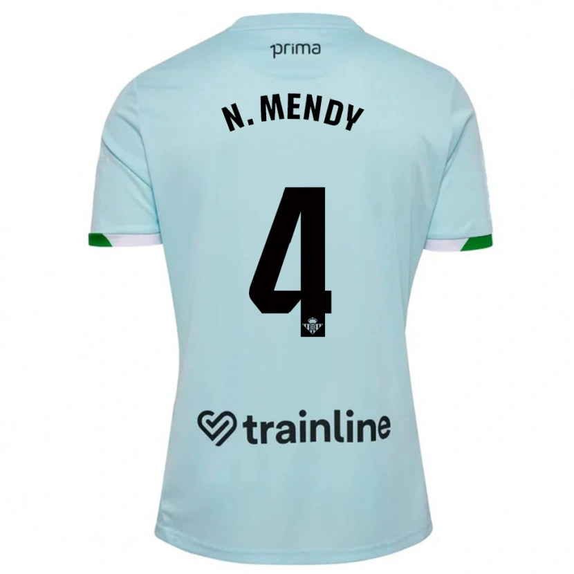 Danxen Dzieci Nobel Mendy #4 Błękitno-Zielony Wyjazdowa Koszulka 2025/26 Koszulki Klubowe