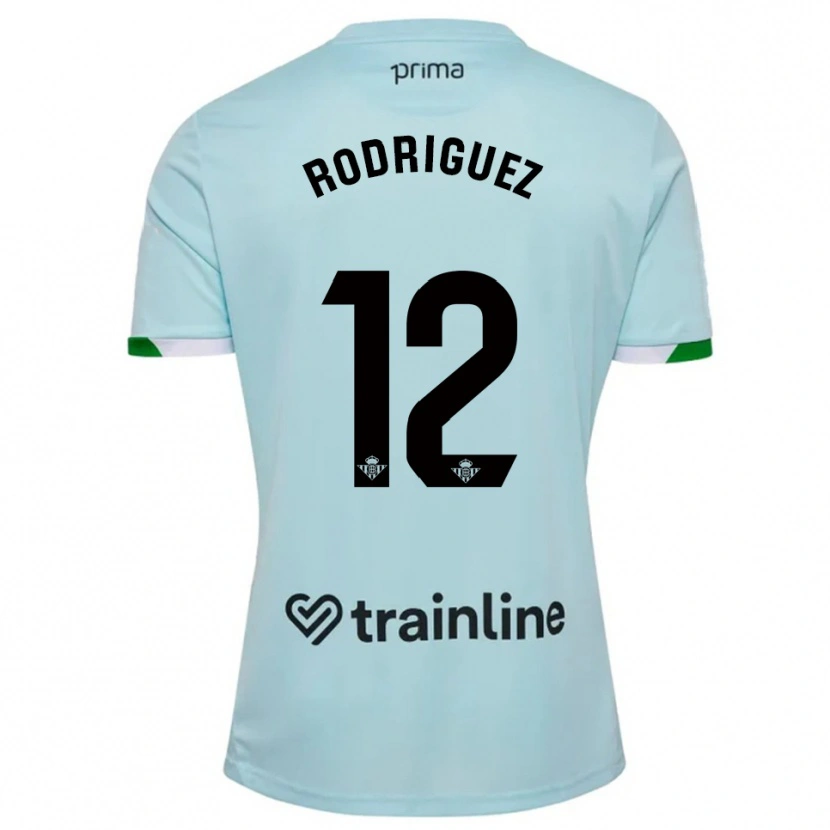 Danxen Dzieci Ricardo Rodríguez #12 Błękitno-Zielony Wyjazdowa Koszulka 2025/26 Koszulki Klubowe