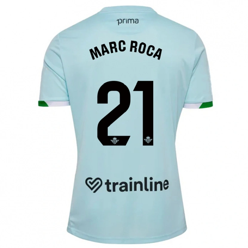 Danxen Dzieci Marc Roca #21 Błękitno-Zielony Wyjazdowa Koszulka 2025/26 Koszulki Klubowe