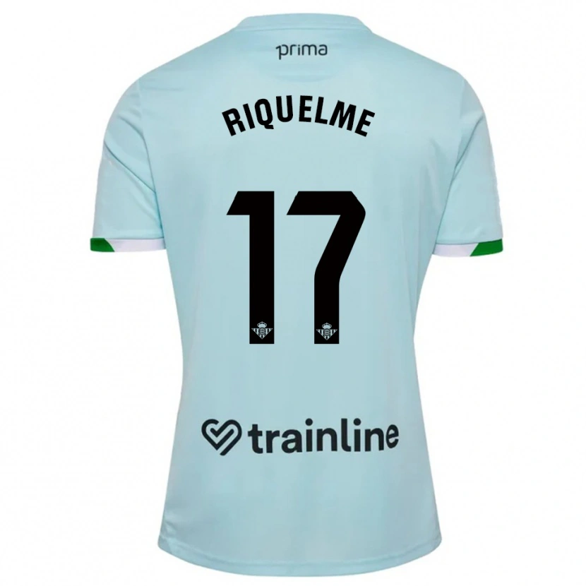 Danxen Dzieci Rodrigo Riquelme #17 Błękitno-Zielony Wyjazdowa Koszulka 2025/26 Koszulki Klubowe
