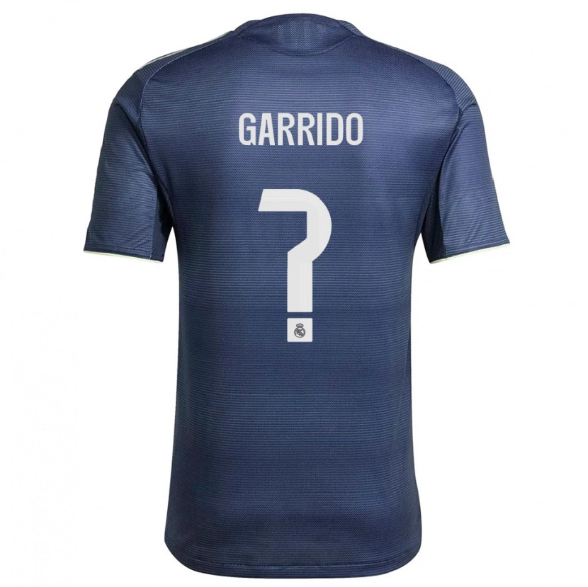 Danxen Dzieci Mateo Garrido #0 Granatowo-Srebrny Wyjazdowa Koszulka 2025/26 Koszulki Klubowe