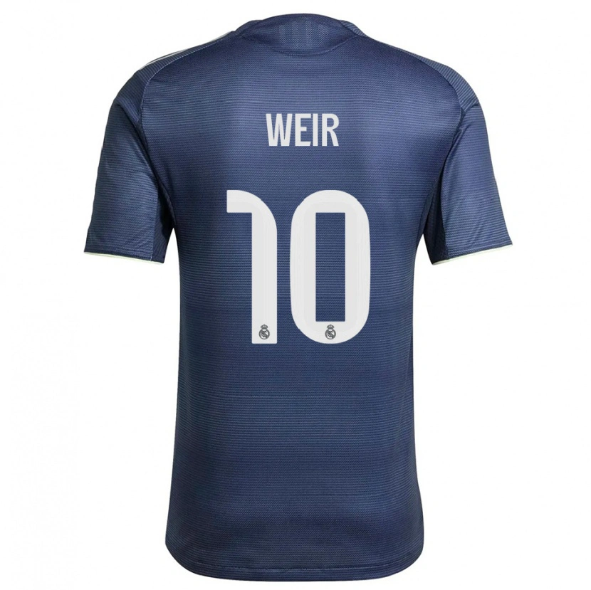 Danxen Dzieci Caroline Weir #10 Granatowo-Srebrny Wyjazdowa Koszulka 2025/26 Koszulki Klubowe