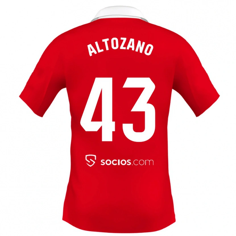 Danxen Dzieci Edu Altozano #43 Czerwono-Biało-Szary Wyjazdowa Koszulka 2025/26 Koszulki Klubowe