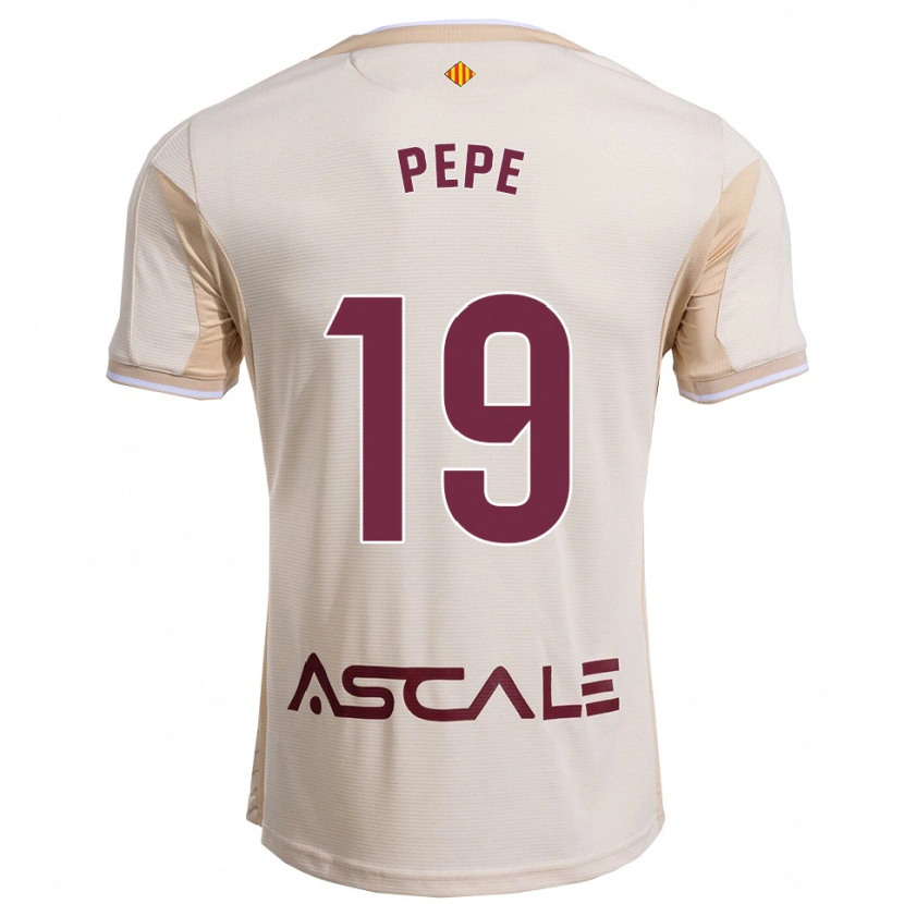 Danxen Dzieci Nicolas Pépé #19 Złamana Biel-Bordowy Wyjazdowa Koszulka 2025/26 Koszulki Klubowe