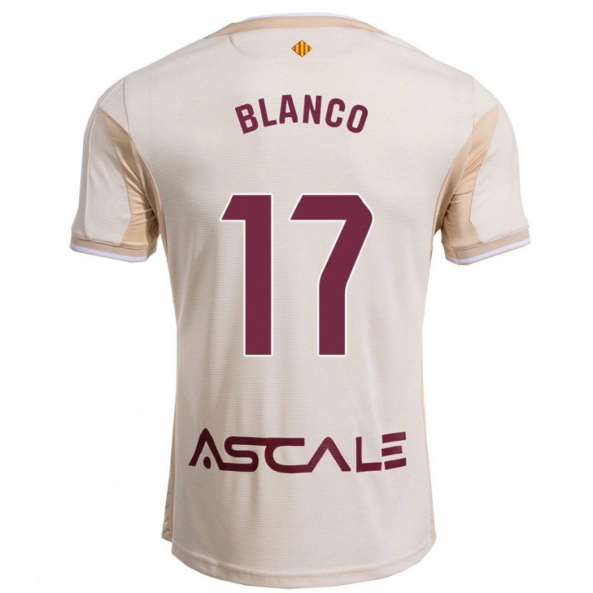 Danxen Dzieci Fabio Blanco #17 Złamana Biel-Bordowy Wyjazdowa Koszulka 2025/26 Koszulki Klubowe