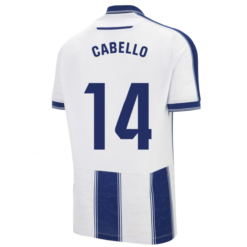 Danxen Dzieci Jorge Cabello #14 Granatowo-Biały Wyjazdowa Koszulka 2025/26 Koszulki Klubowe