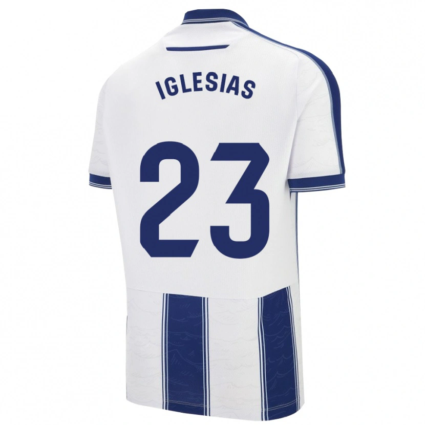 Danxen Dzieci Dylan Iglesias #23 Granatowo-Biały Wyjazdowa Koszulka 2025/26 Koszulki Klubowe
