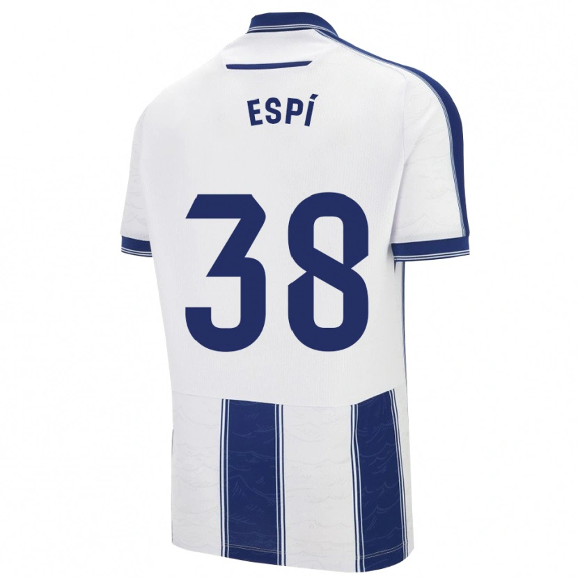 Danxen Dzieci Carlos Espí #38 Granatowo-Biały Wyjazdowa Koszulka 2025/26 Koszulki Klubowe