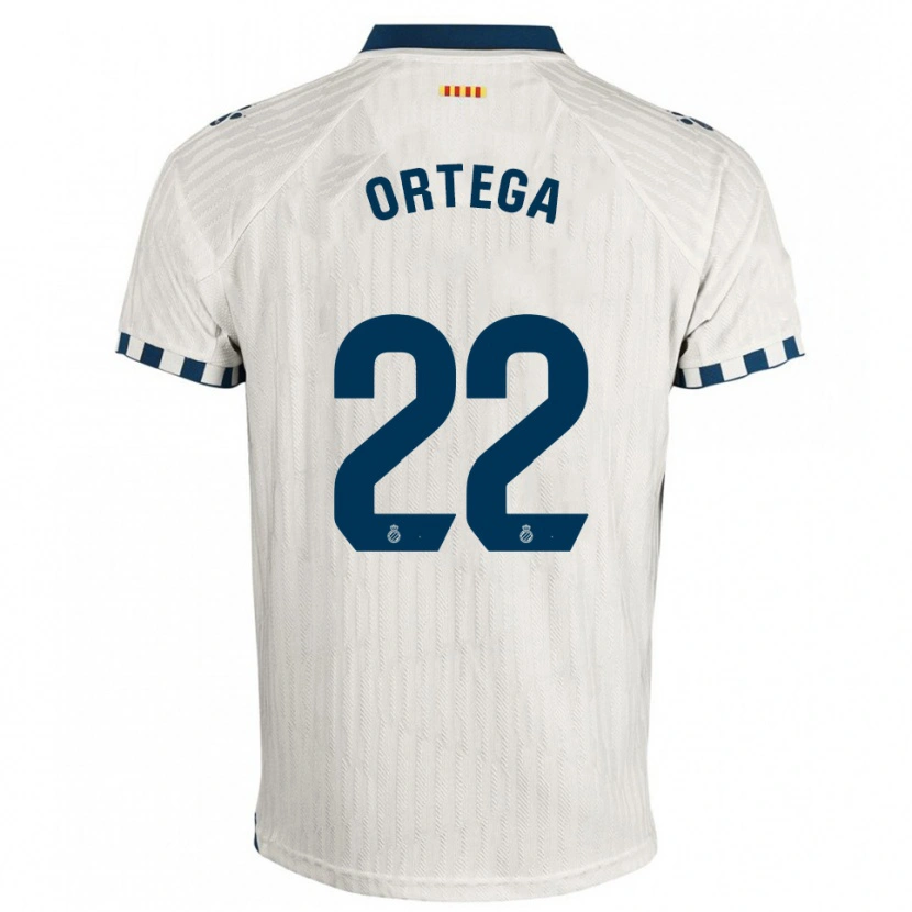 Danxen Dzieci Ricard Ortega #22 Biało-Niebieski Wyjazdowa Koszulka 2025/26 Koszulki Klubowe