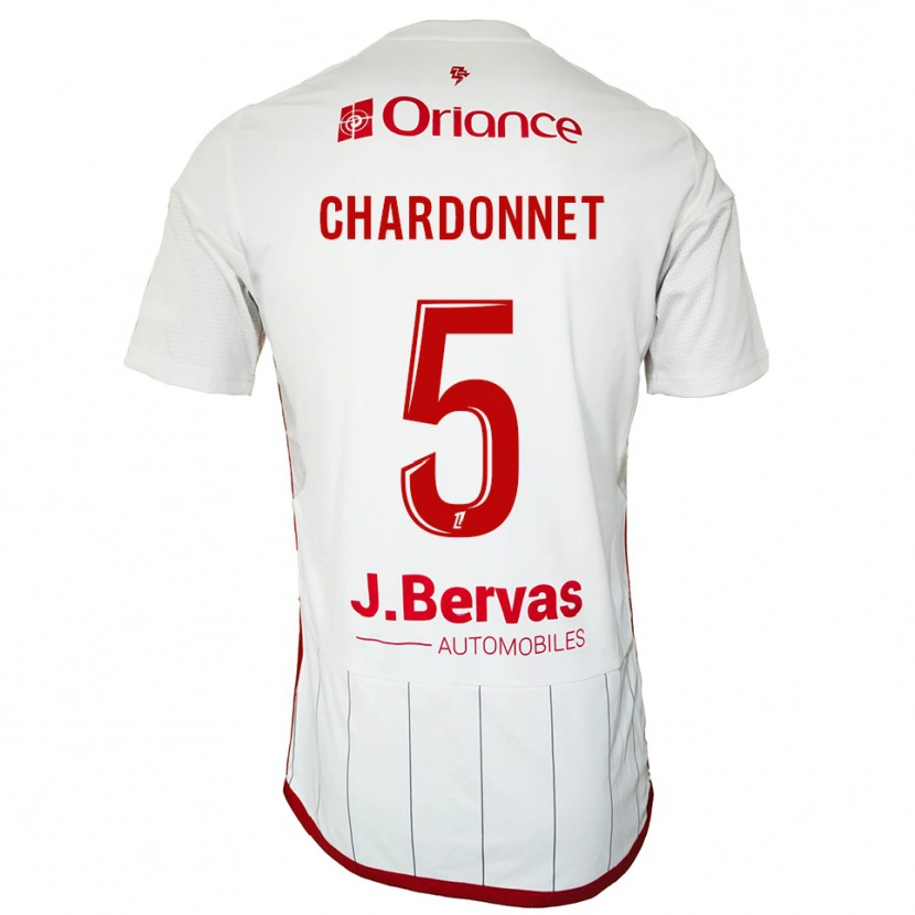 Danxen Dzieci Brendan Chardonnet #5 Biało-Czerwony Wyjazdowa Koszulka 2025/26 Koszulki Klubowe