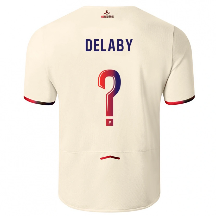 Danxen Dzieci Célia Delaby #0 Złamana Biel-Czerwony Wyjazdowa Koszulka 2025/26 Koszulki Klubowe