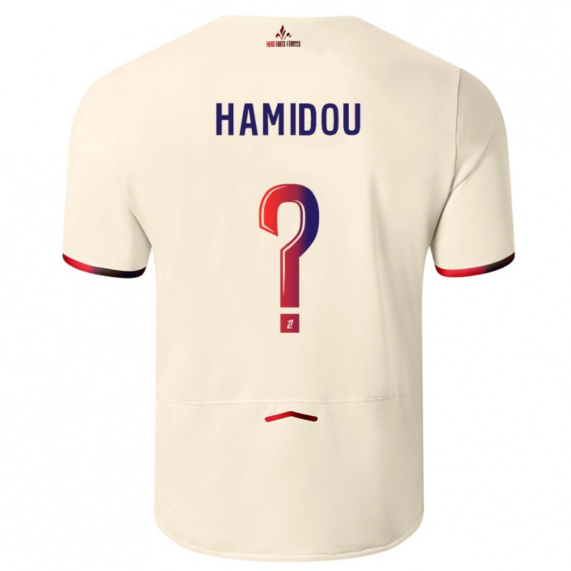 Danxen Dzieci Jamila Hamidou #0 Złamana Biel-Czerwony Wyjazdowa Koszulka 2025/26 Koszulki Klubowe