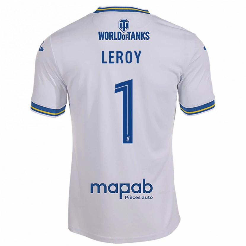 Danxen Dzieci Benjamin Leroy #1 Biało-Błękitny Wyjazdowa Koszulka 2025/26 Koszulki Klubowe