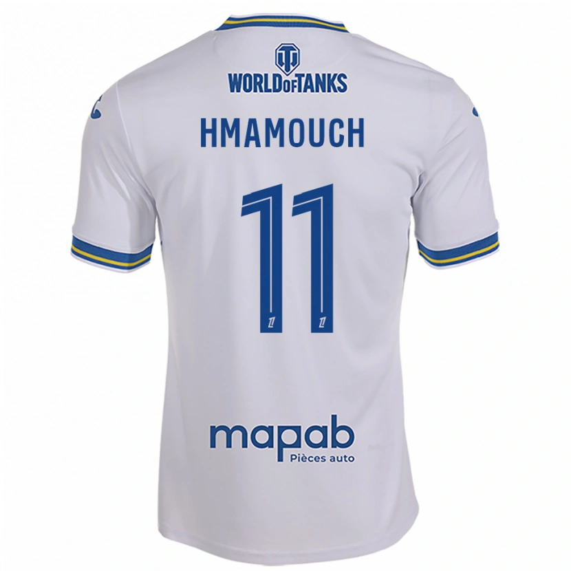 Danxen Dzieci Mohamed-Anouar Hmamouch #11 Biało-Błękitny Wyjazdowa Koszulka 2025/26 Koszulki Klubowe