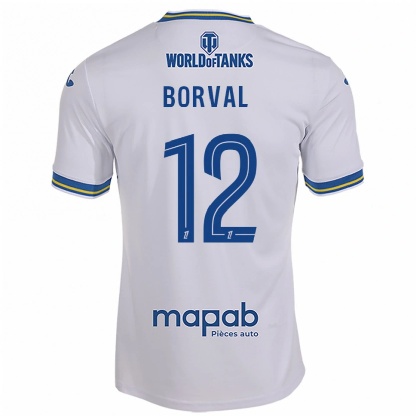 Danxen Dzieci Cyril Borval #12 Biało-Błękitny Wyjazdowa Koszulka 2025/26 Koszulki Klubowe