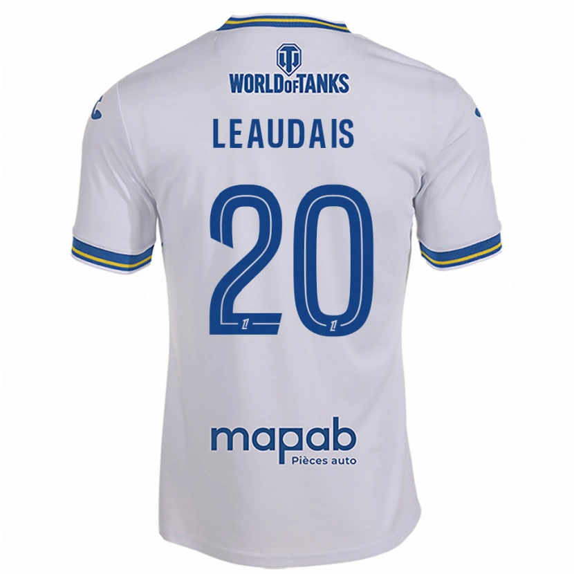 Danxen Dzieci Lucas Leaudais #20 Biało-Błękitny Wyjazdowa Koszulka 2025/26 Koszulki Klubowe
