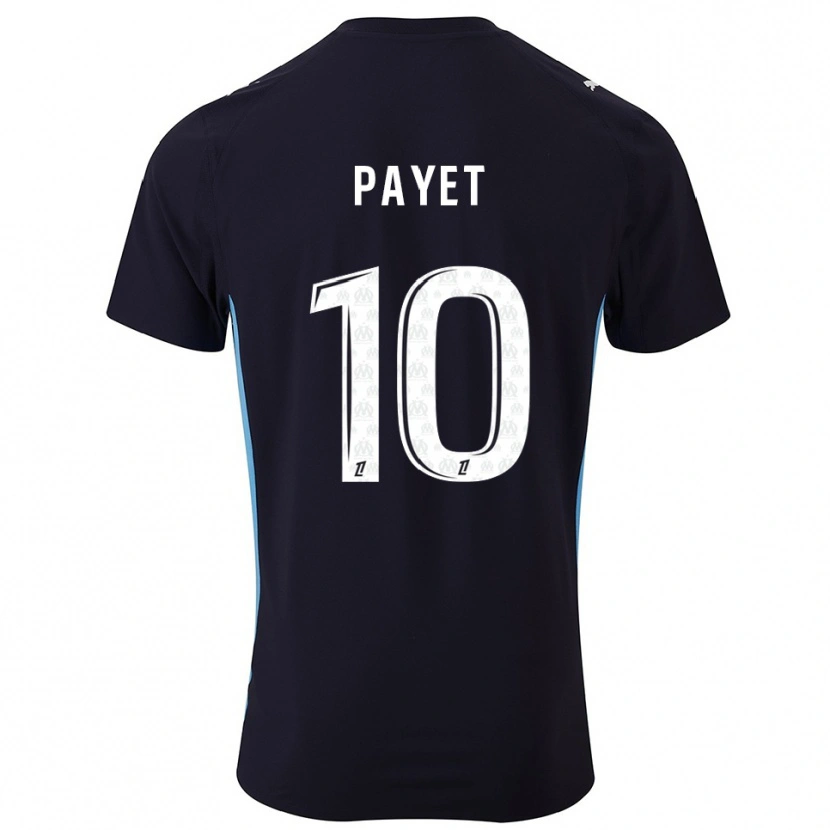 Danxen Dzieci Dimitri Payet #10 Czarno-Błękitny Wyjazdowa Koszulka 2025/26 Koszulki Klubowe