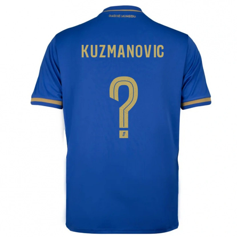Danxen Dzieci Dejan Kuzmanovic #0 Niebiesko-Złoty Wyjazdowa Koszulka 2025/26 Koszulki Klubowe