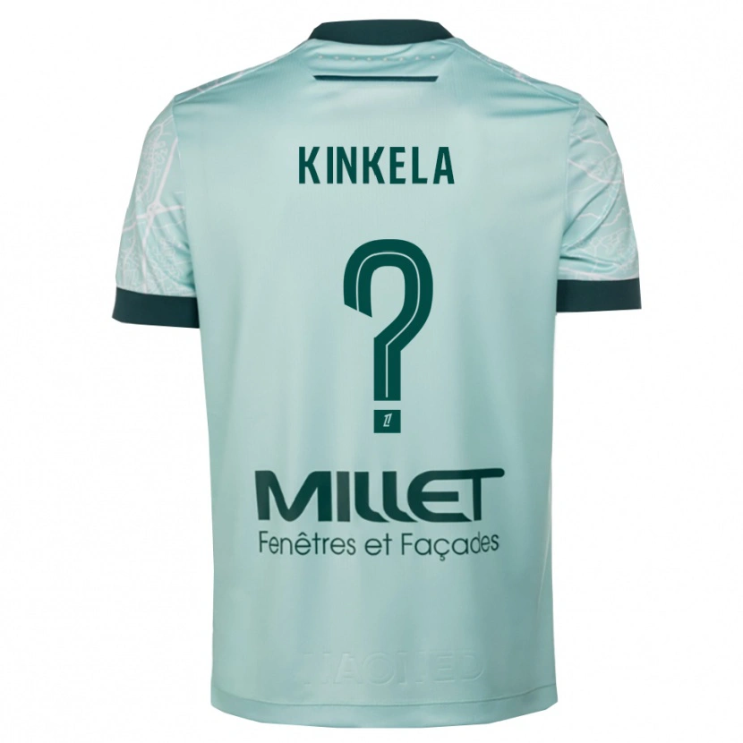 Danxen Dzieci Anthony Kinkela #0 Zielono-Biały Wyjazdowa Koszulka 2025/26 Koszulki Klubowe