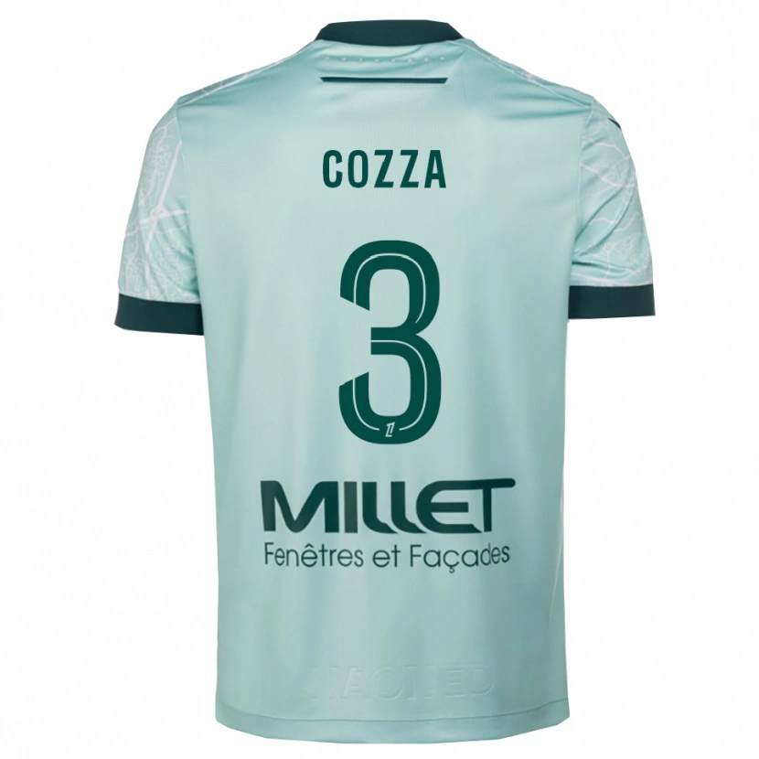 Danxen Dzieci Nicolas Cozza #3 Zielono-Biały Wyjazdowa Koszulka 2025/26 Koszulki Klubowe
