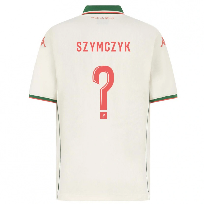 Danxen Dzieci Kacper Szymczyk #0 Biało-Zielony Wyjazdowa Koszulka 2025/26 Koszulki Klubowe