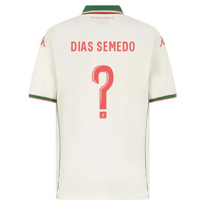 Danxen Dzieci Samuel Dias Semedo #0 Biało-Zielony Wyjazdowa Koszulka 2025/26 Koszulki Klubowe