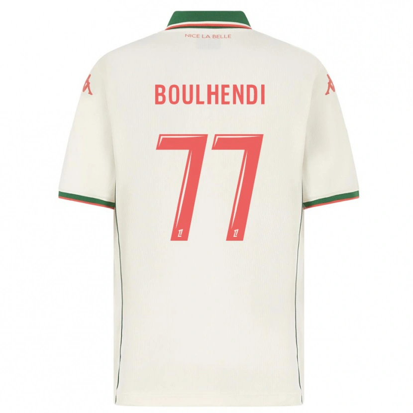 Danxen Dzieci Teddy Boulhendi #77 Biało-Zielony Wyjazdowa Koszulka 2025/26 Koszulki Klubowe
