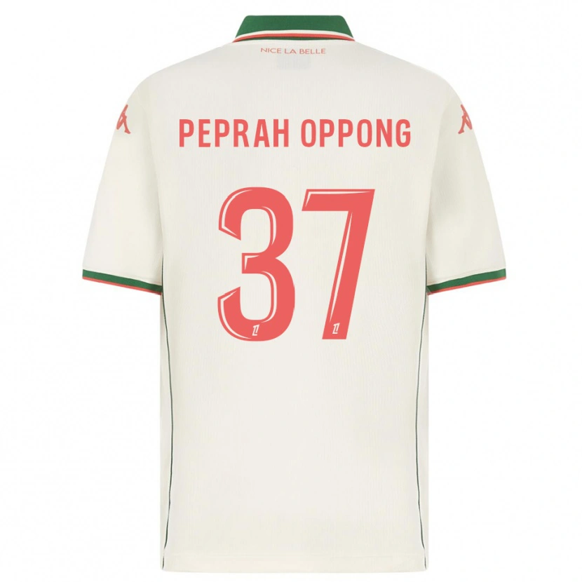 Danxen Dzieci Kojo Peprah Oppong #37 Biało-Zielony Wyjazdowa Koszulka 2025/26 Koszulki Klubowe