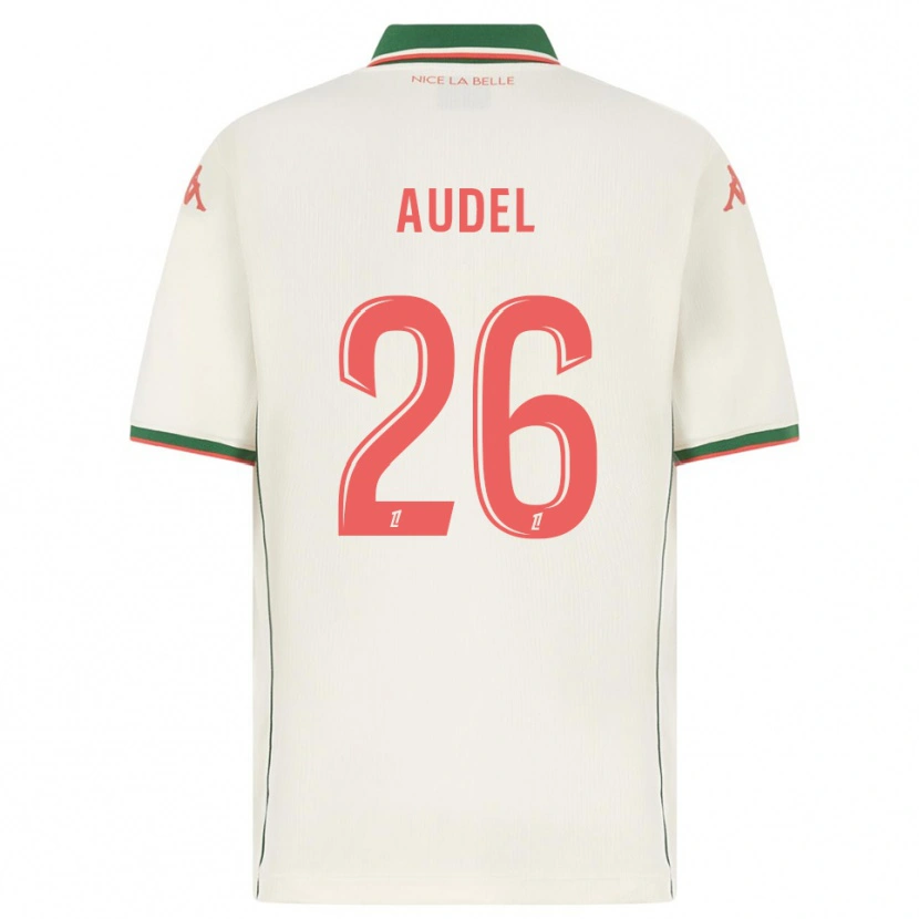 Danxen Dzieci Johan Audel #26 Biało-Zielony Wyjazdowa Koszulka 2025/26 Koszulki Klubowe