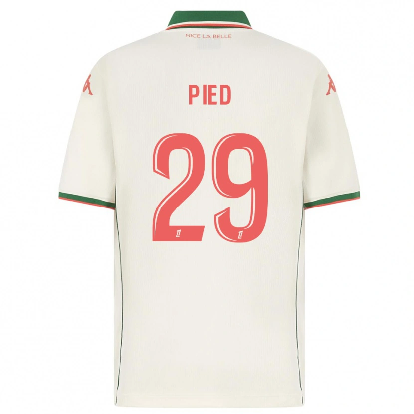 Danxen Dzieci Jérémy Pied #29 Biało-Zielony Wyjazdowa Koszulka 2025/26 Koszulki Klubowe