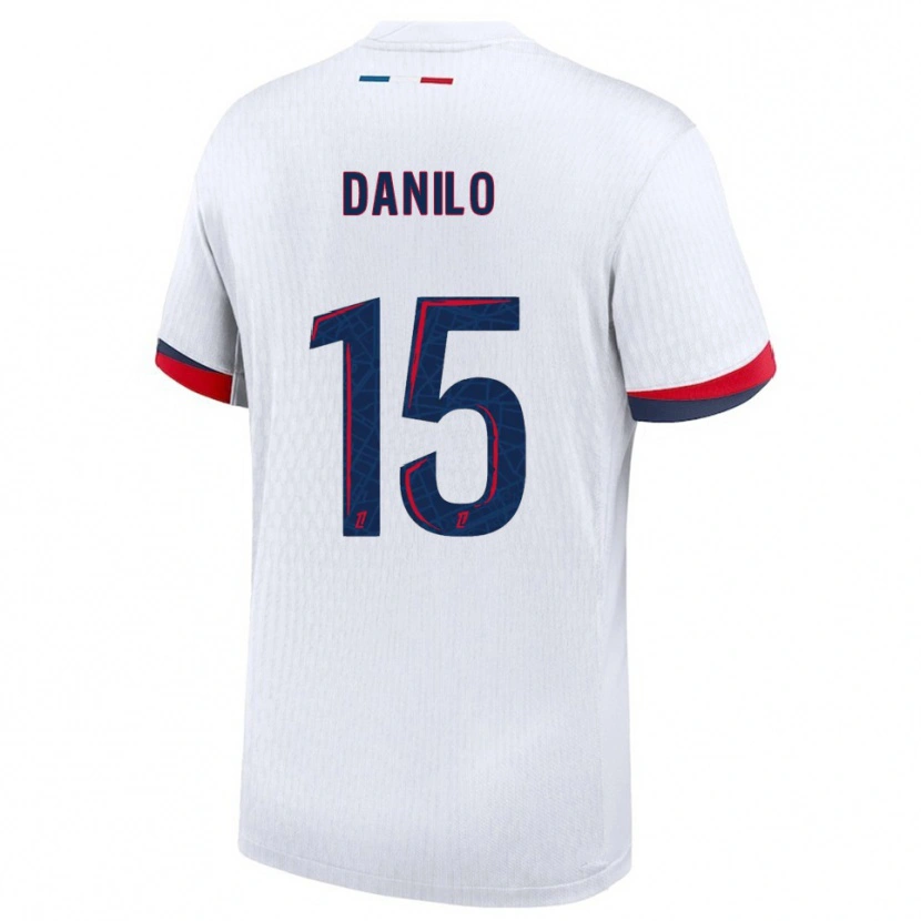Danxen Dzieci Danilo Pereira #15 Biało-Czerwony Wyjazdowa Koszulka 2025/26 Koszulki Klubowe