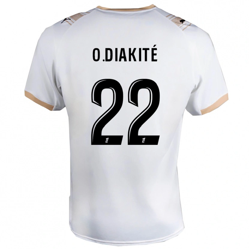 Danxen Dzieci Oumar Diakité #22 Biało-Czarny Wyjazdowa Koszulka 2025/26 Koszulki Klubowe