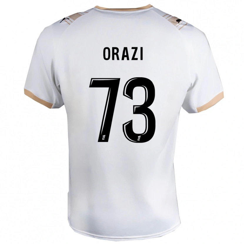 Danxen Dzieci Ike Orazi #73 Biało-Czarny Wyjazdowa Koszulka 2025/26 Koszulki Klubowe