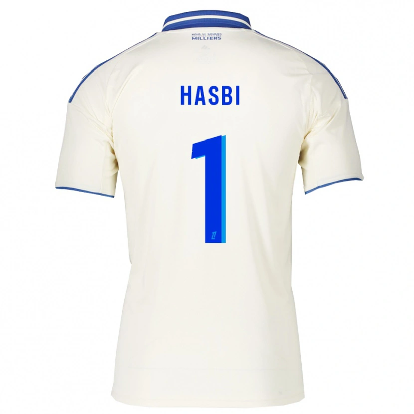 Danxen Dzieci Walid Hasbi #1 Szampańsko-Niebieski Wyjazdowa Koszulka 2025/26 Koszulki Klubowe