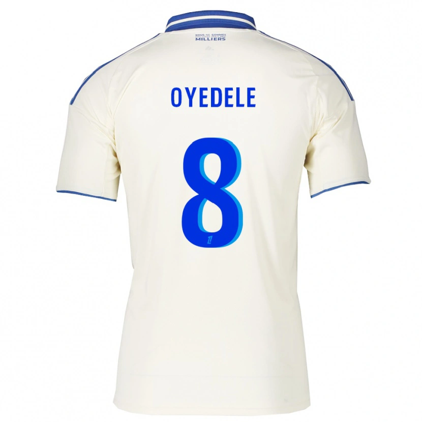 Danxen Dzieci Maxi Oyedele #8 Szampańsko-Niebieski Wyjazdowa Koszulka 2025/26 Koszulki Klubowe