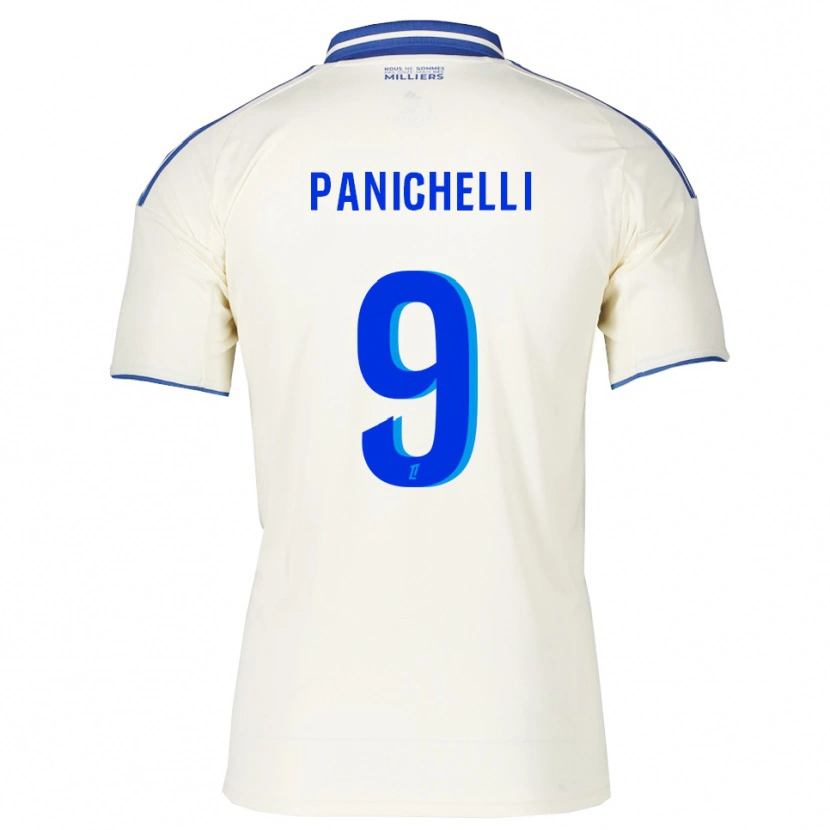 Danxen Dzieci Joaquín Panichelli #9 Szampańsko-Niebieski Wyjazdowa Koszulka 2025/26 Koszulki Klubowe