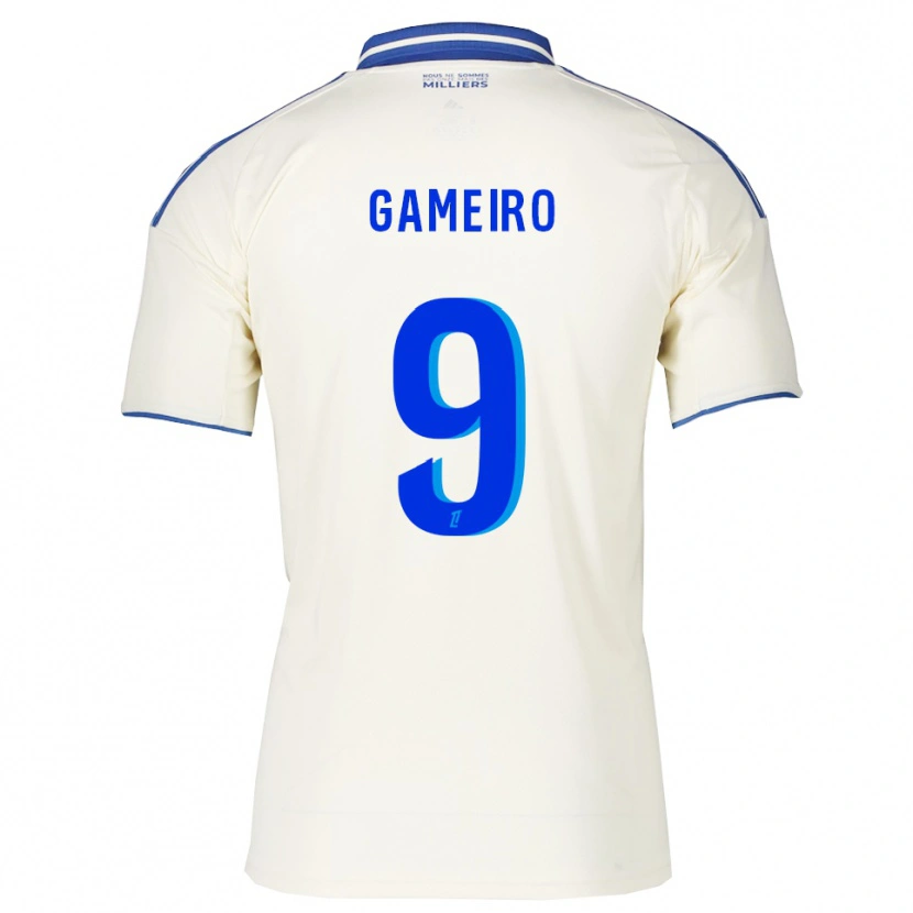 Danxen Dzieci Kévin Gameiro #9 Szampańsko-Niebieski Wyjazdowa Koszulka 2025/26 Koszulki Klubowe