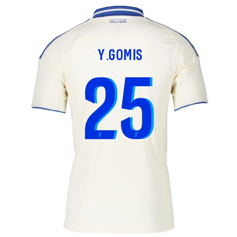 Danxen Dzieci Yoni Gomis #25 Szampańsko-Niebieski Wyjazdowa Koszulka 2025/26 Koszulki Klubowe