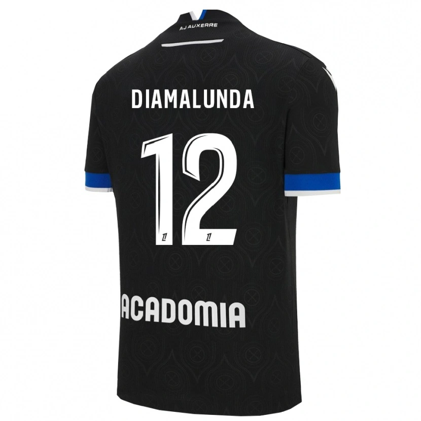 Danxen Dzieci Evan Diamalunda #12 Czarno-Biały Wyjazdowa Koszulka 2025/26 Koszulki Klubowe
