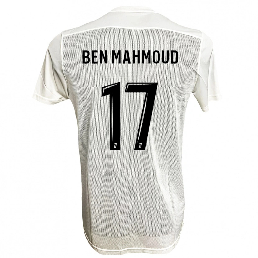 Danxen Dzieci Yessine Ben Mahmoud #17 Czarno-Biały Wyjazdowa Koszulka 2025/26 Koszulki Klubowe