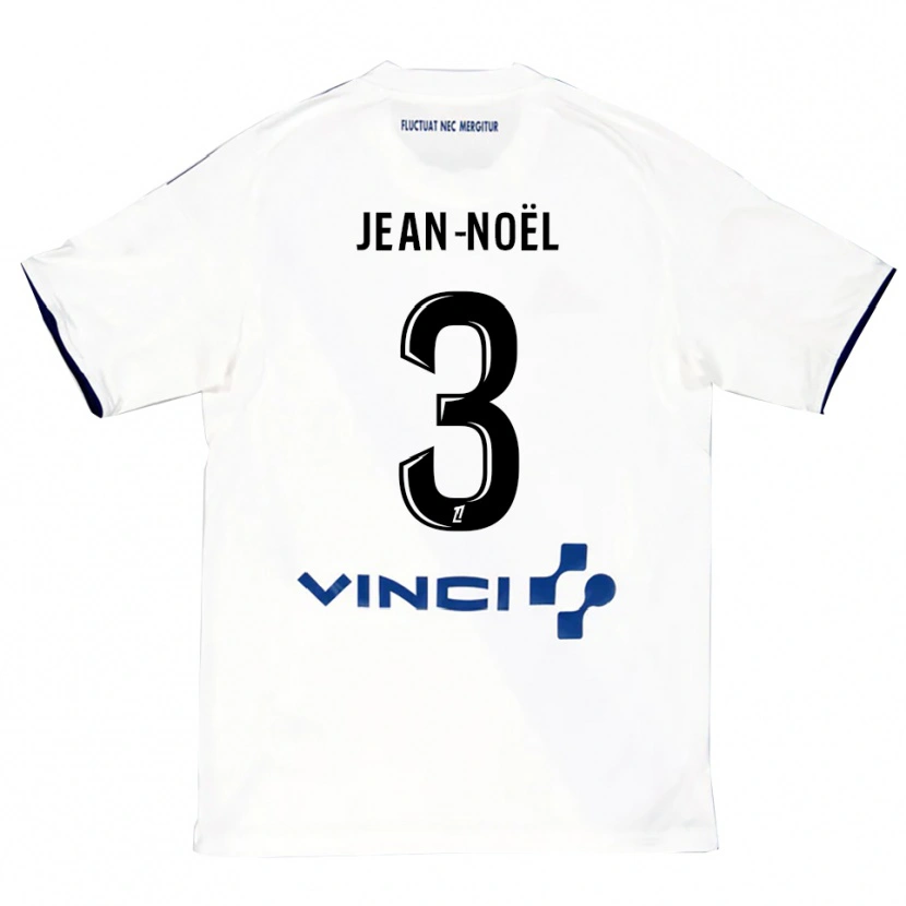 Danxen Dzieci Jahly Jean-Noël #3 Biało-Niebieski Wyjazdowa Koszulka 2025/26 Koszulki Klubowe